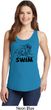 Ladies Black Penguin Power Swim Tank Top