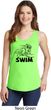 Ladies Black Penguin Power Swim Tank Top