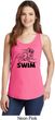Ladies Black Penguin Power Swim Tank Top