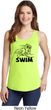 Ladies Black Penguin Power Swim Tank Top
