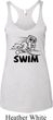 Ladies Black Penguin Power Swim Tri Blend Racerback