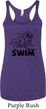Ladies Black Penguin Power Swim Tri Blend Racerback