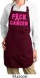Ladies Breast Cancer Apron F*CK Cancer Full Length Apron with Pockets