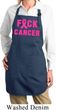 Ladies Breast Cancer Apron F*CK Cancer Full Length Apron with Pockets