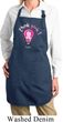 Ladies Breast Cancer Apron Think Pink Full Length Apron with Pockets