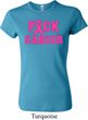 Ladies Breast Cancer Awareness Shirt F*CK Cancer Crewneck Tee T-Shirt