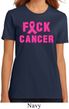 Ladies Breast Cancer Awareness Shirt F*CK Cancer Organic Tee T-Shirt