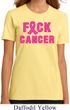 Ladies Breast Cancer Awareness Shirt F*CK Cancer Organic Tee T-Shirt