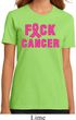 Ladies Breast Cancer Awareness Shirt F*CK Cancer Organic Tee T-Shirt