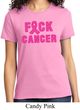 Ladies Breast Cancer Awareness Shirt F*CK Cancer Tee T-Shirt