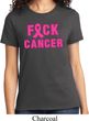 Ladies Breast Cancer Awareness Shirt F*CK Cancer Tee T-Shirt