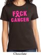 Ladies Breast Cancer Awareness Shirt F*CK Cancer Tee T-Shirt
