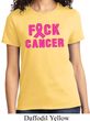 Ladies Breast Cancer Awareness Shirt F*CK Cancer Tee T-Shirt