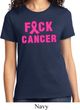 Ladies Breast Cancer Awareness Shirt F*CK Cancer Tee T-Shirt