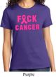 Ladies Breast Cancer Awareness Shirt F*CK Cancer Tee T-Shirt