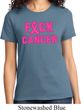 Ladies Breast Cancer Awareness Shirt F*CK Cancer Tee T-Shirt