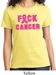 Ladies Breast Cancer Awareness Shirt F*CK Cancer Tee T-Shirt