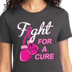 Ladies Breast Cancer Awareness Shirt Fight For a Cure Tee T-Shirt