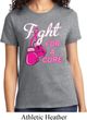 Ladies Breast Cancer Awareness Shirt Fight For a Cure Tee T-Shirt