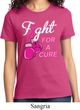 Ladies Breast Cancer Awareness Shirt Fight For a Cure Tee T-Shirt