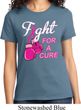 Ladies Breast Cancer Awareness Shirt Fight For a Cure Tee T-Shirt