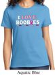Ladies Breast Cancer Awareness Shirt I Love Boobies Tee T-Shirt
