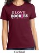Ladies Breast Cancer Awareness Shirt I Love Boobies Tee T-Shirt