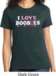 Ladies Breast Cancer Awareness Shirt I Love Boobies Tee T-Shirt