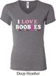 Ladies Breast Cancer Awareness Shirt I Love Boobies V-neck Tee T-Shirt