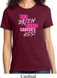 Ladies Breast Cancer Awareness Shirt Kicked Cancers Ass Tee T-Shirt