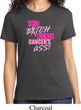 Ladies Breast Cancer Awareness Shirt Kicked Cancers Ass Tee T-Shirt