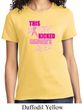 Ladies Breast Cancer Awareness Shirt Kicked Cancers Ass Tee T-Shirt