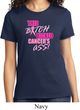 Ladies Breast Cancer Awareness Shirt Kicked Cancers Ass Tee T-Shirt