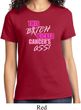 Ladies Breast Cancer Awareness Shirt Kicked Cancers Ass Tee T-Shirt