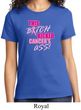 Ladies Breast Cancer Awareness Shirt Kicked Cancers Ass Tee T-Shirt