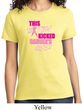 Ladies Breast Cancer Awareness Shirt Kicked Cancers Ass Tee T-Shirt