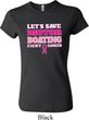 Ladies Breast Cancer Awareness Shirt Motor Boating Crewneck Tee