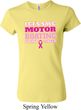Ladies Breast Cancer Awareness Shirt Motor Boating Crewneck Tee