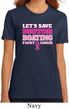 Ladies Breast Cancer Awareness Shirt Motor Boating Organic Tee T-Shirt