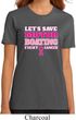 Ladies Breast Cancer Awareness Shirt Motor Boating Organic Tee T-Shirt