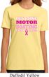 Ladies Breast Cancer Awareness Shirt Motor Boating Organic Tee T-Shirt
