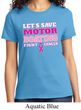 Ladies Breast Cancer Awareness Shirt Motor Boating Tee T-Shirt