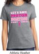 Ladies Breast Cancer Awareness Shirt Motor Boating Tee T-Shirt