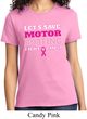 Ladies Breast Cancer Awareness Shirt Motor Boating Tee T-Shirt