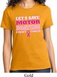 Ladies Breast Cancer Awareness Shirt Motor Boating Tee T-Shirt