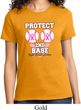 Ladies Breast Cancer Awareness Shirt Protect 2nd Base Tee T-Shirt