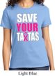 Ladies Breast Cancer Awareness Shirt Save Your Tatas Tee T-Shirt