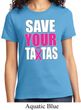Ladies Breast Cancer Awareness Shirt Save Your Tatas Tee T-Shirt