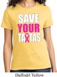 Ladies Breast Cancer Awareness Shirt Save Your Tatas Tee T-Shirt