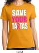 Ladies Breast Cancer Awareness Shirt Save Your Tatas Tee T-Shirt